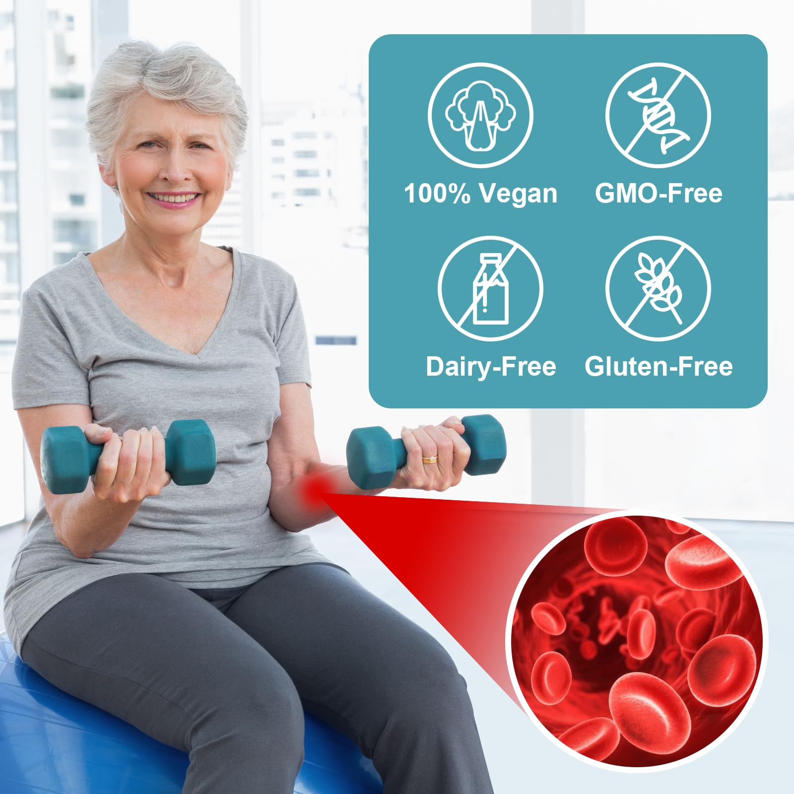 Lumbrokinase Supplement, 1.2 Million LKU - 120mg Capsules, Potent Nattokinase Alternative with Proteolytic Enzymes and Herbal Blend