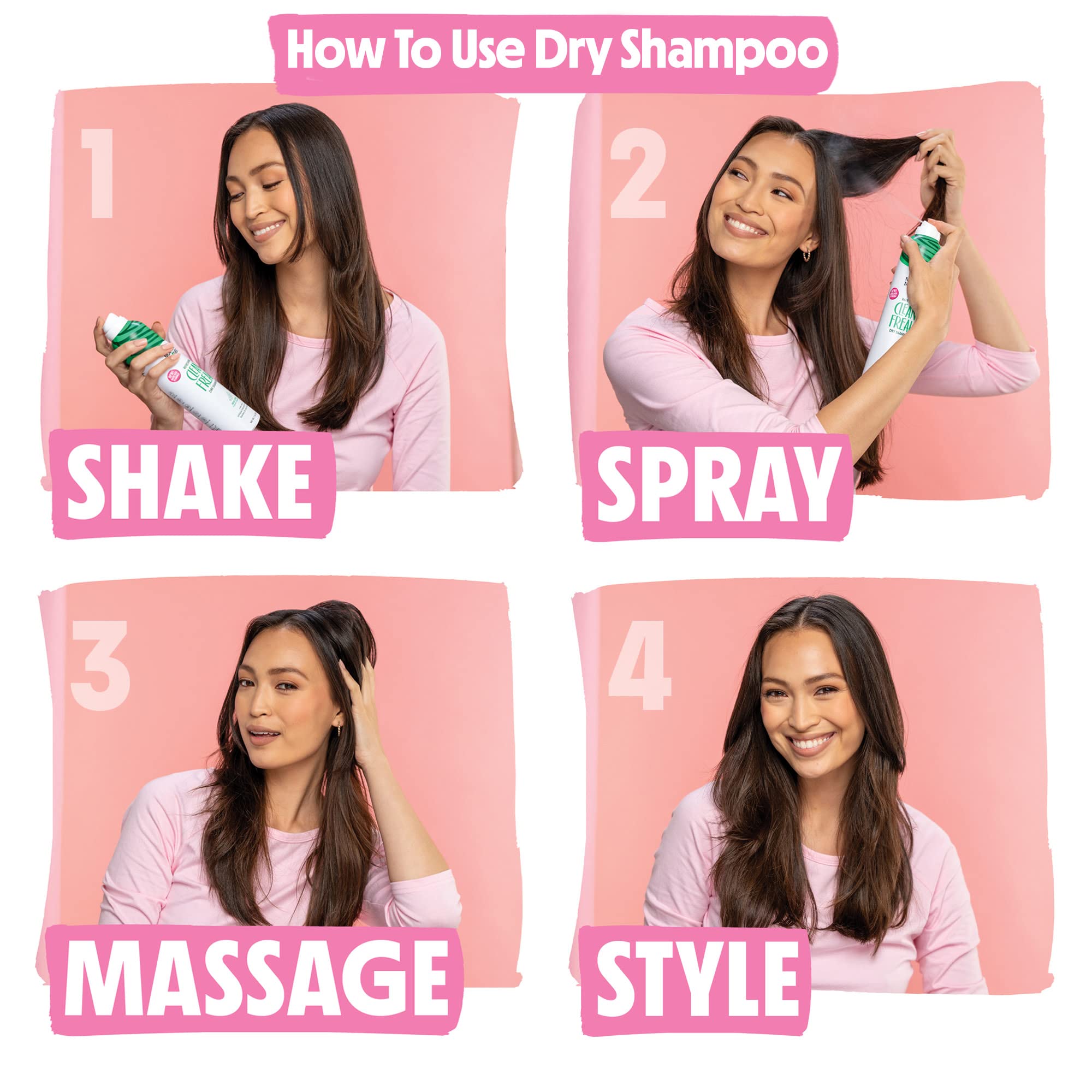 Not Your Mother's Dry Shampoo Assortment (3-Pack) - 7 oz - Clean Freak, Plump for Joy, Beach Babe Dry Shampoos - Instantly Absorbs Oil in Hair