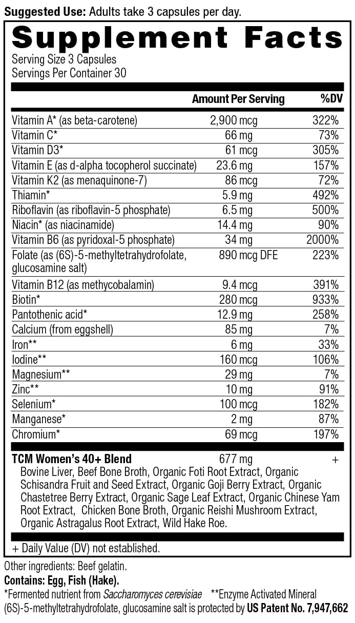 Ancient Nutrition Multivitamin for Women 40+, Multi Vitamin & Immune Support with Vitamin D, C, Magnesium, Stress, Sleep Support, Bone Health, 90 Ct