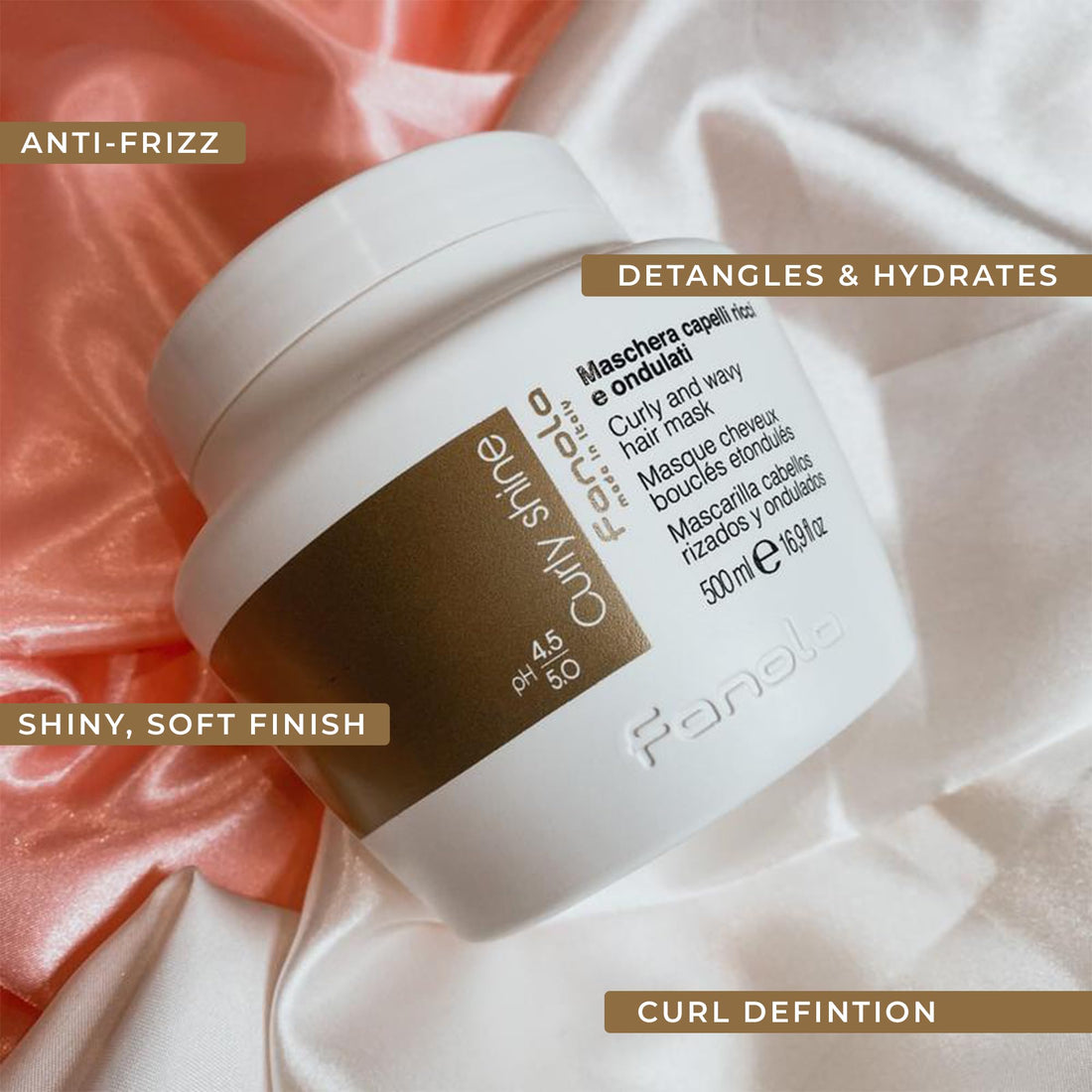 Fanola Curly Shine Hair Mask, 500 ml