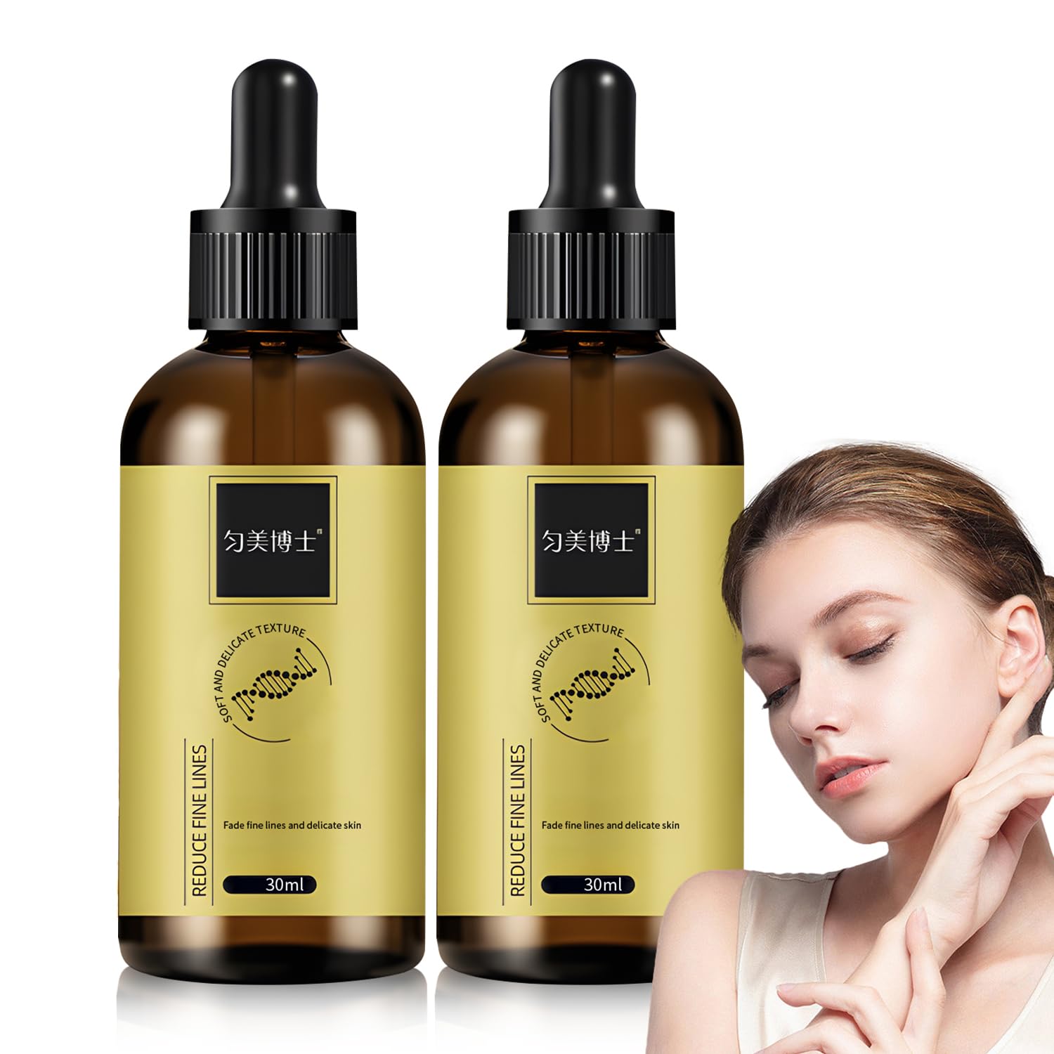 Anti-wrinkle Firming Serum, Anti-Aging Essence, Reduce Fine Lines Firms Skin, Hydrate & Moisturize for All Skin Types (2pcs)