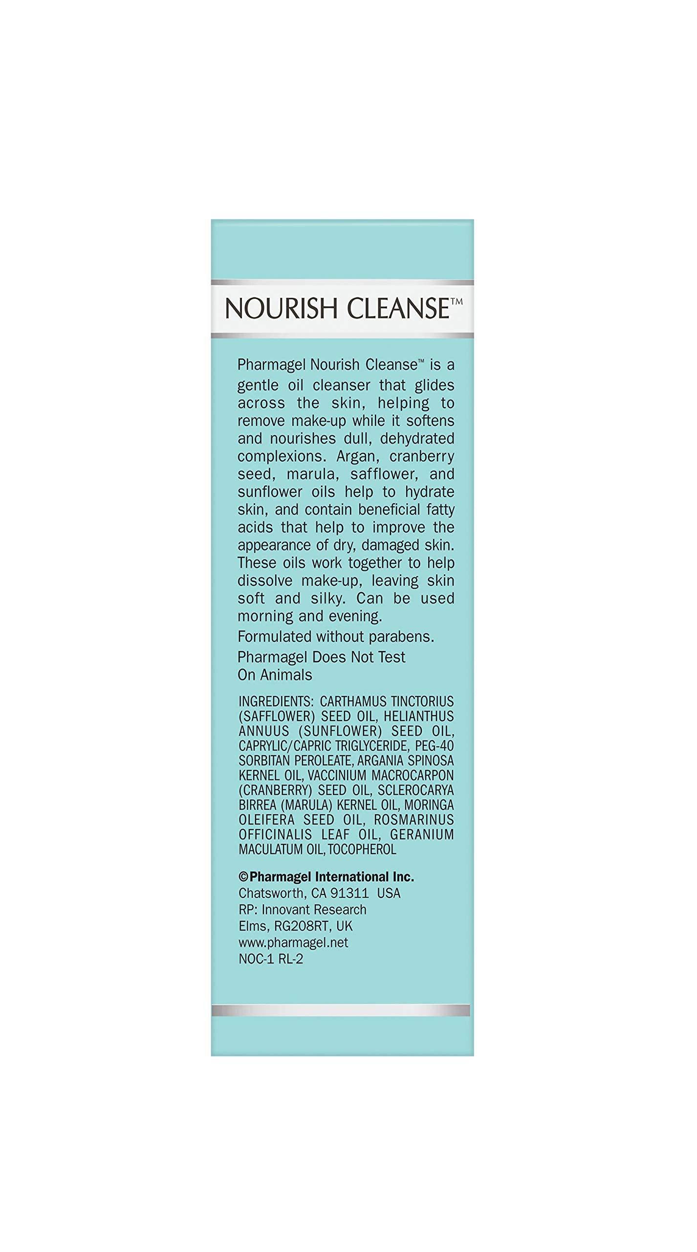 Pharmagel Nourish Cleanse Hydrating Facial Cleanser | Face Cleanser & Makeup Remover | Natural Face Wash for All Skin Types ââ‚¬â€œ 3.7 oz