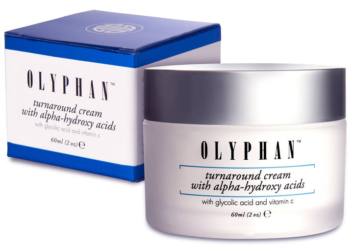 OLYPHAN Alpha Hydroxy Acid Cream for Face Best Glycolic Acid Exfoliating Face Moisturizer Anti-Aging Cream with AHA for Acne Prone Skin; Day - Night Natural Exfoliator for Women or Men