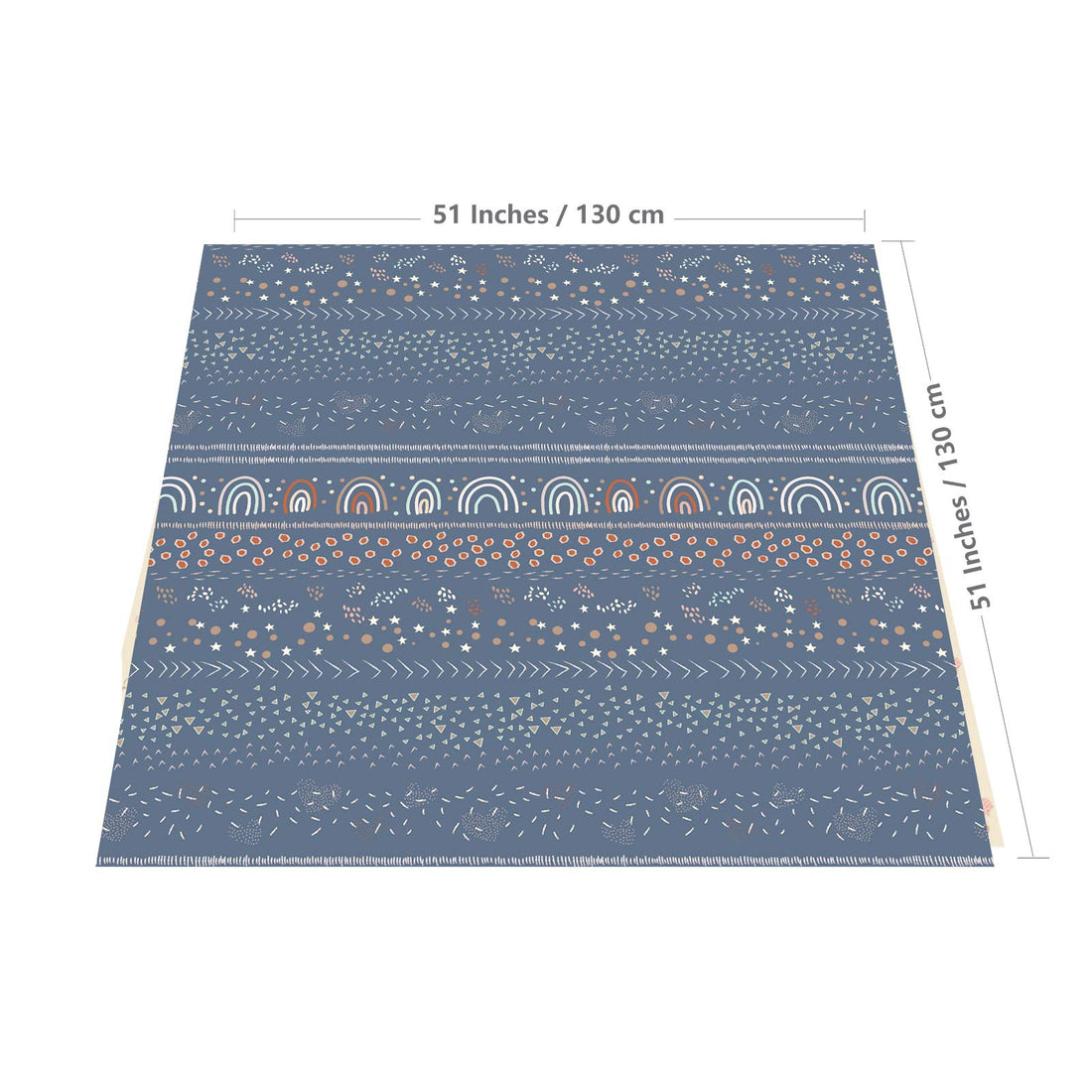 Splat Mat for Under High Chair/Arts/Crafts, WOMUMON 51 Waterproof Spill Mat Washable Non-Slip Floor Protector Splash Mat, Messy Mat and Table Cloth