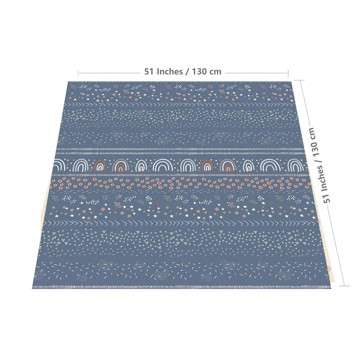 Splat Mat for Under High Chair/Arts/Crafts, WOMUMON 51 Waterproof Spill Mat Washable Non-Slip Floor Protector Splash Mat, Messy Mat and Table Cloth