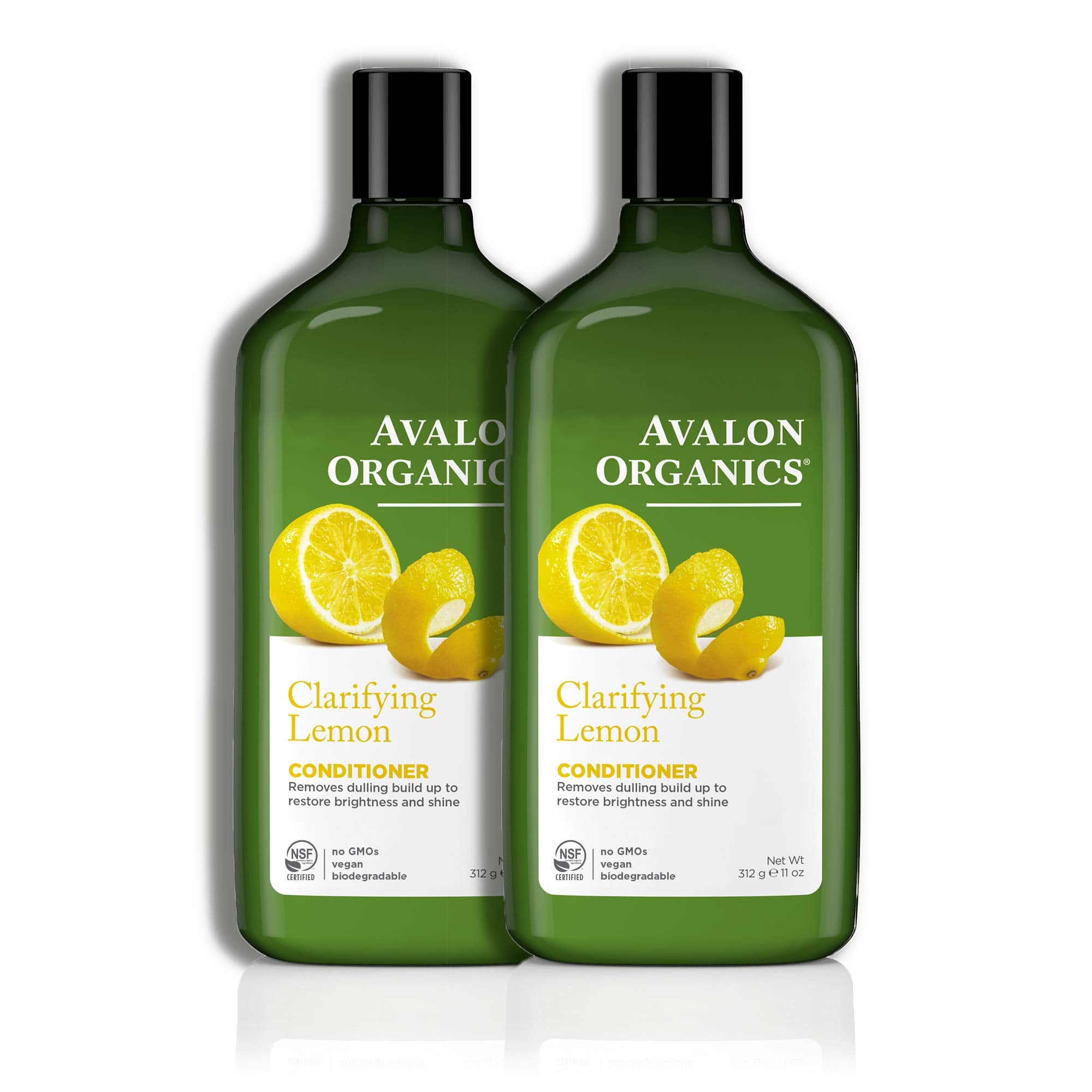 Avalon Organics Lemon Clarifying Conditioner, 11 -Ounce Bottle (Pack of 2)
