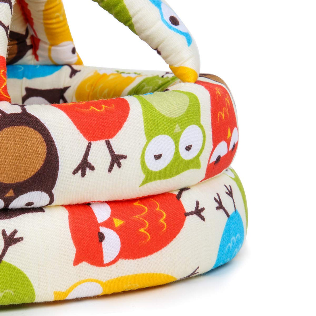 FLYPARTY Adjustable Infant Baby Toddler Protective Hat Helmet Safety Cap (Beige Owl)