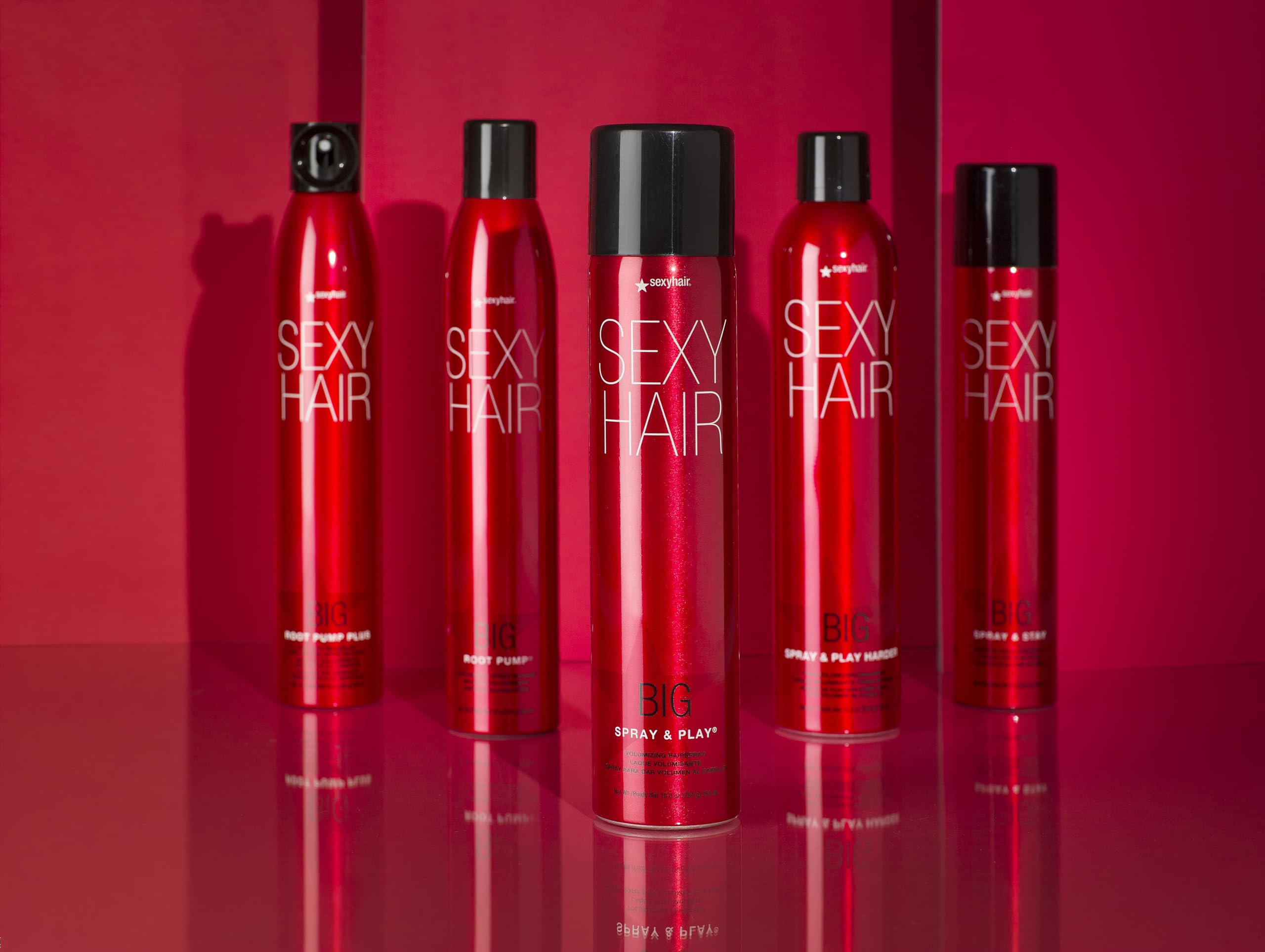 SexyHair Big Root Pump Volumizing Spray Mousse Travel Size, 1.6 Oz | Volume with Medium Hold | Up to 72 Hour Humidity Resistance