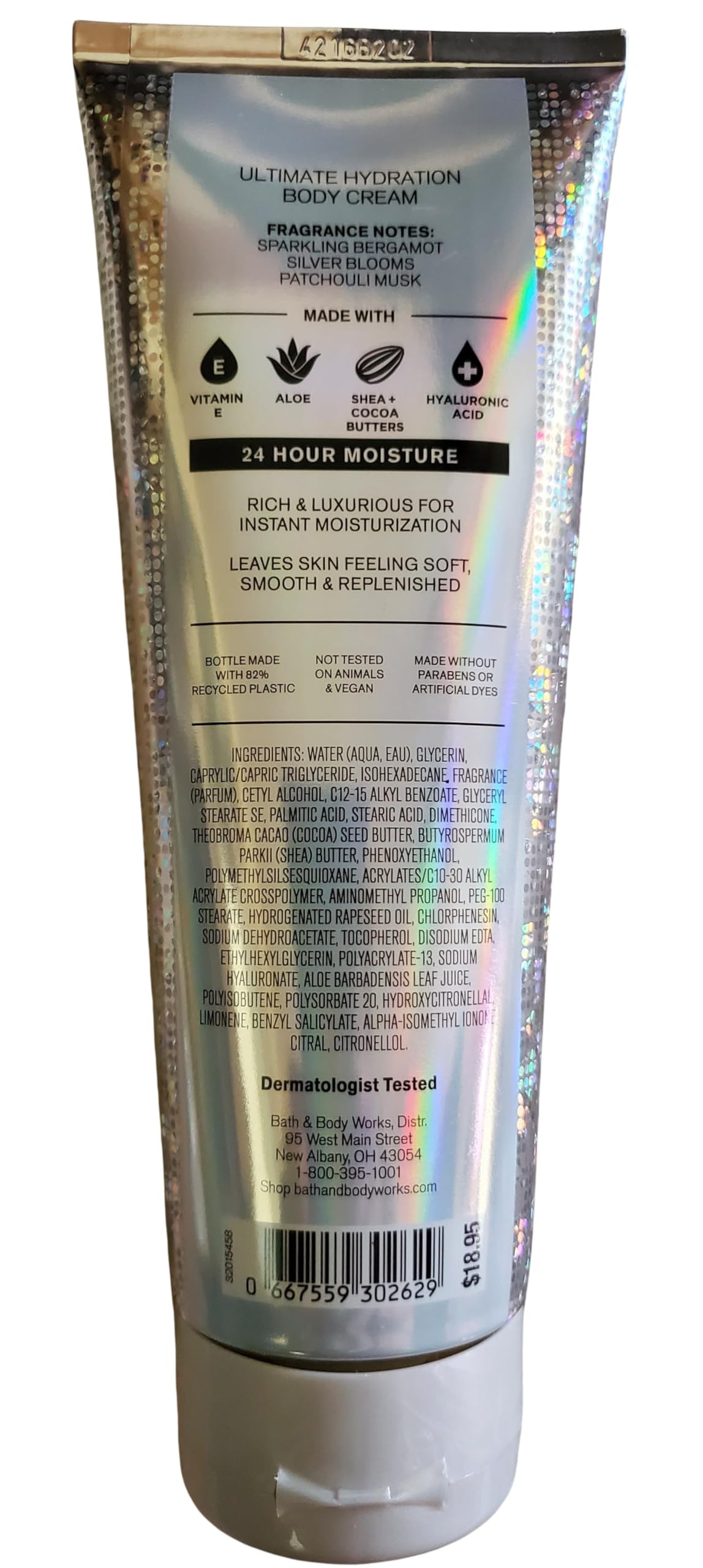 Bath & Body Works Platinum Ultimate Hydration Body Cream 8 Ounces Pack of 2