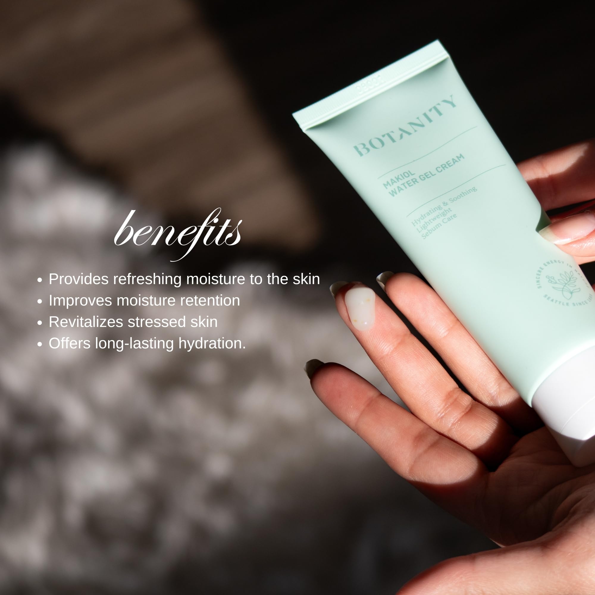 BOTANITY Makiol Water Gel Cream | Moisturizing | Sebum Care | Pore Management | Hydrating & Mattifying for Oily Skin | 2.82oz