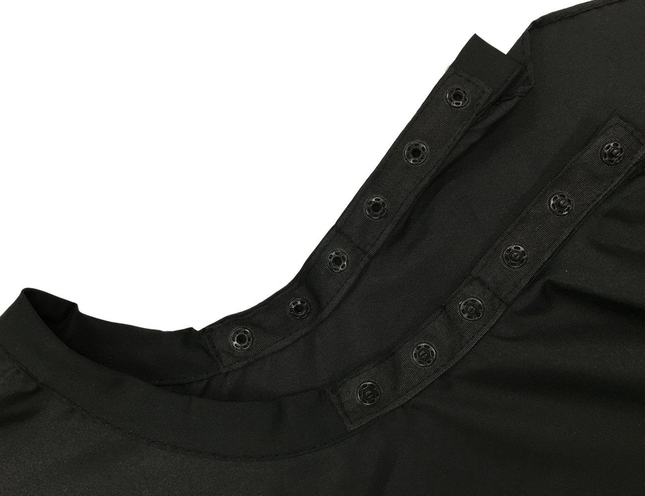 XMW MutiPurpose Solid Styling Hair Salon Polyester Cape with Adjustable Neck Closure Black