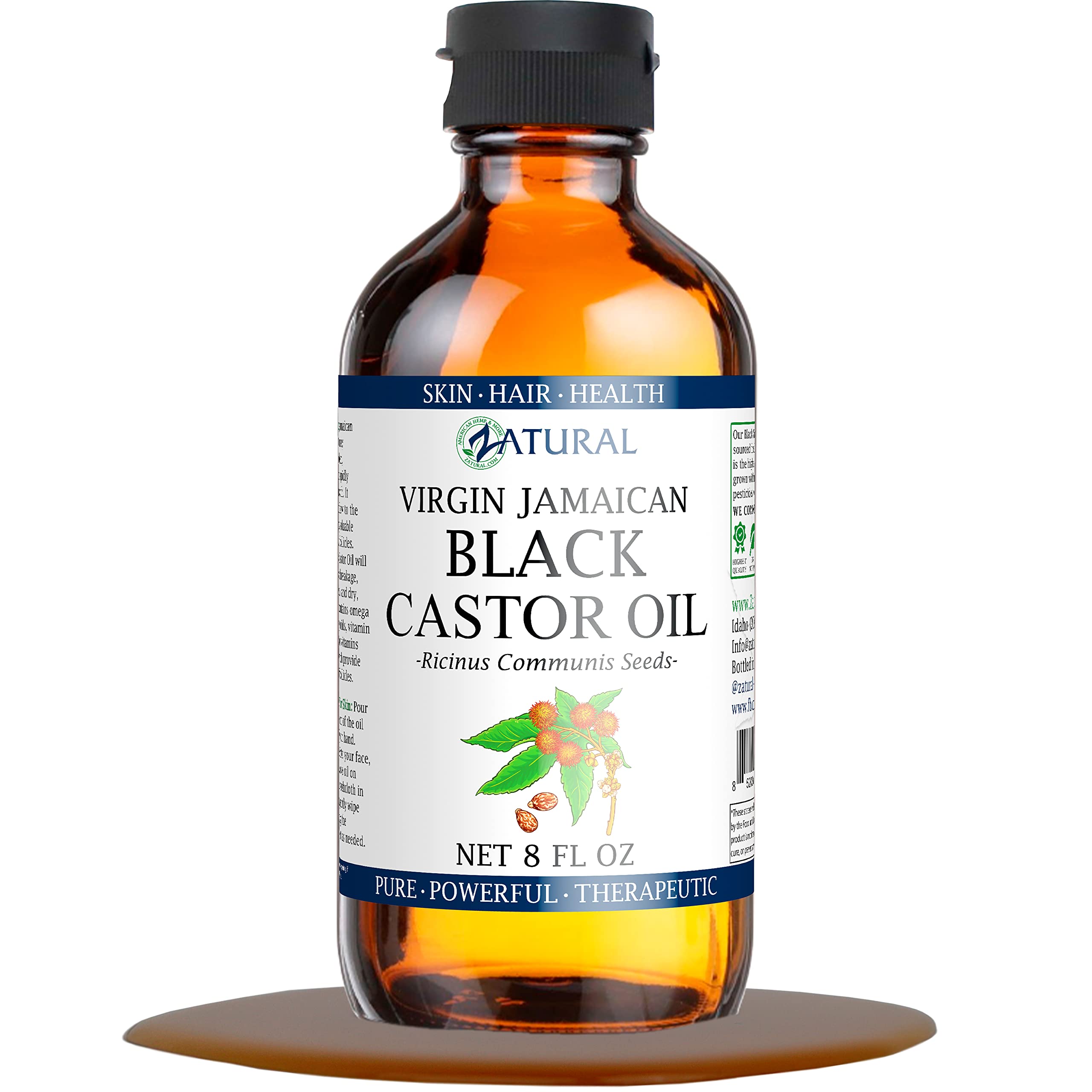 Black Castor Oil_100% Pure Tropic Jamaican Black Castor Oil (8 Ounce)