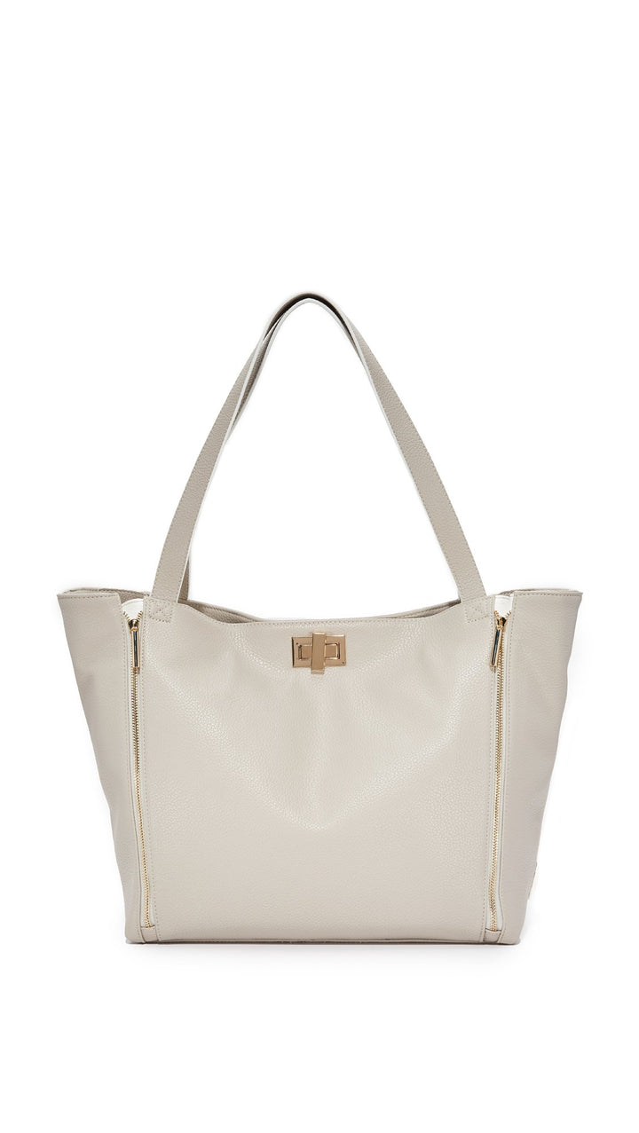 Rosie Pope Diaper Bag, Sloane Tote, Grey/White