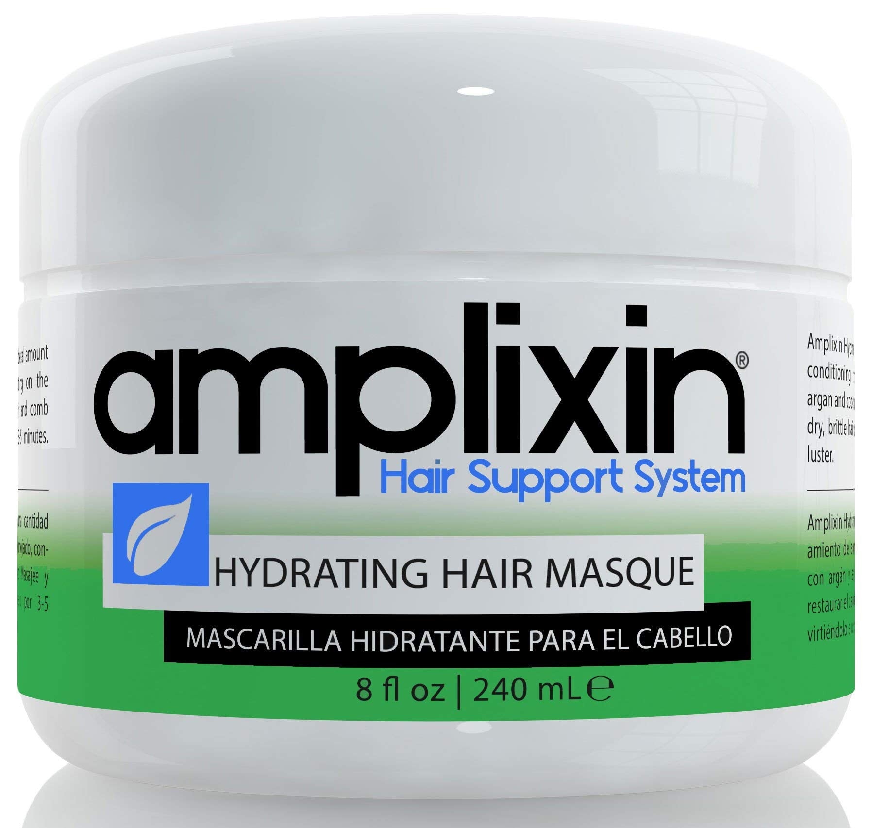 Amplixin Hydrating Deep Conditioner Masque With Coconut & Argan Oil For Dry & Damaged Hair - 8oz