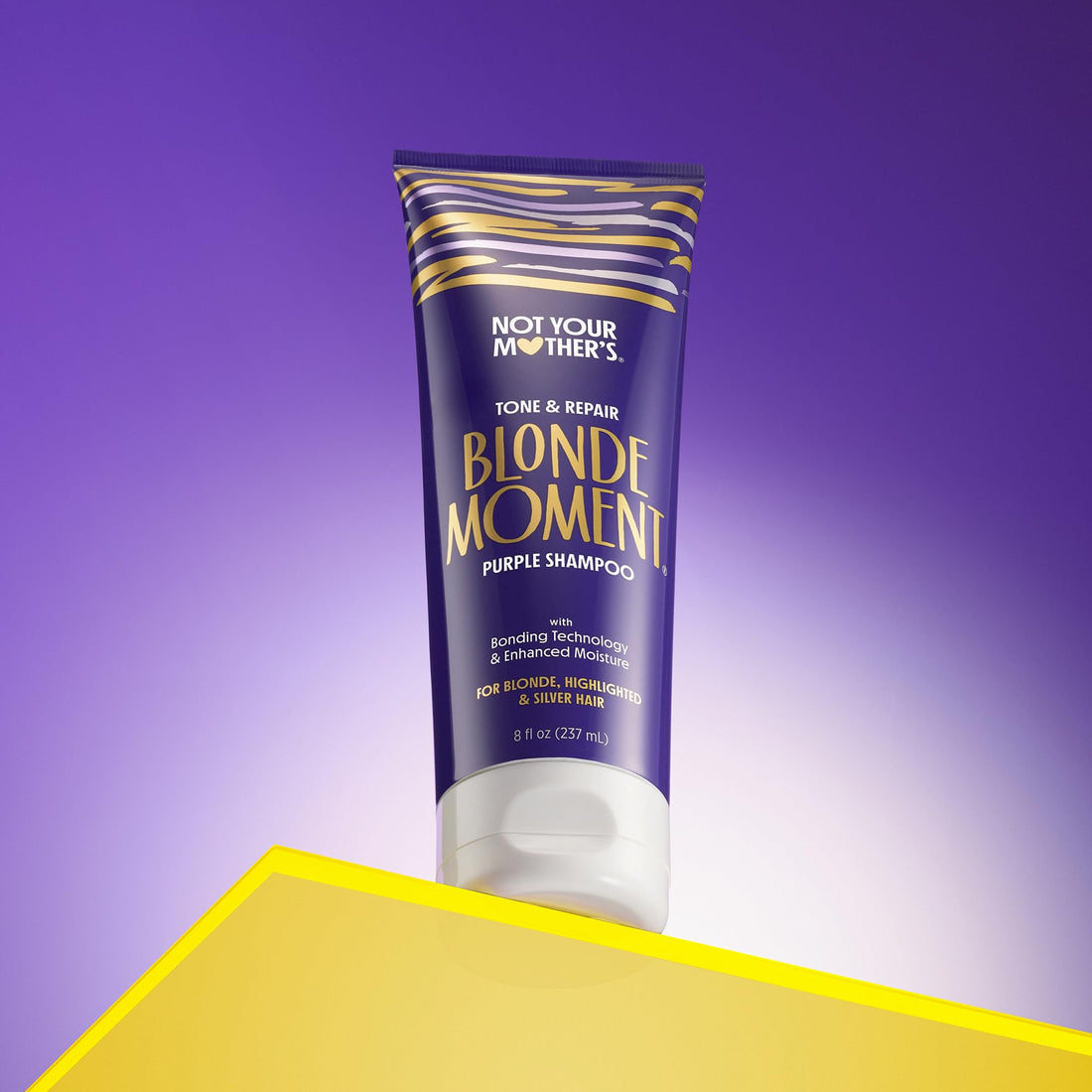 Not Your Mother's Blonde Moment Purple Shampoo and Conditioner (2-Pack) - 8 fl oz - Ideal for Blonde, Highlighted Brunette, Silver Hair - Helps with Bonding, Anti-Brass Toning, Repair, and Hydration