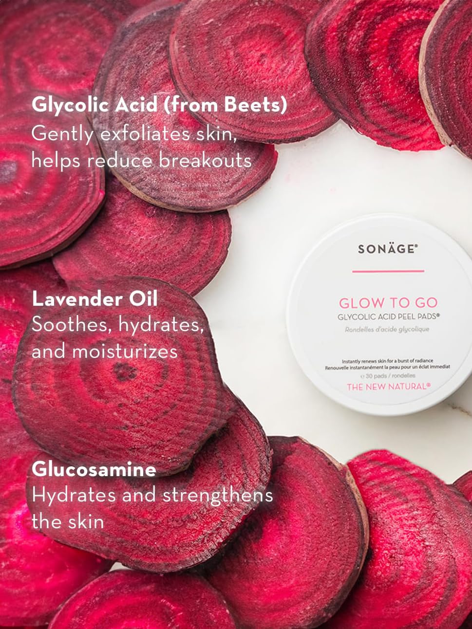 Sonage Glow To Go - Glycopolymer Peel Pads