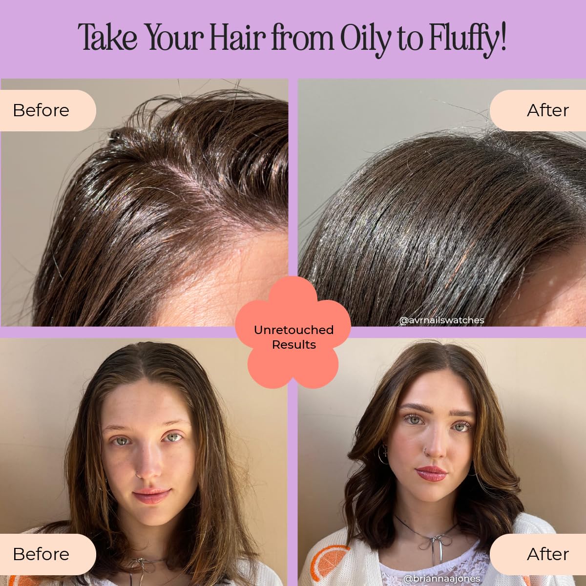 INH Hair Non Aerosol Dry Shampoo | Volumizing Hair Texture Powder for Oily Hair | Vegan, Non Toxic & Color Safe Puff Shampoo for Women & Men | Sulfate, Chemical & Talc Free | No White Residue, 28g/1oz