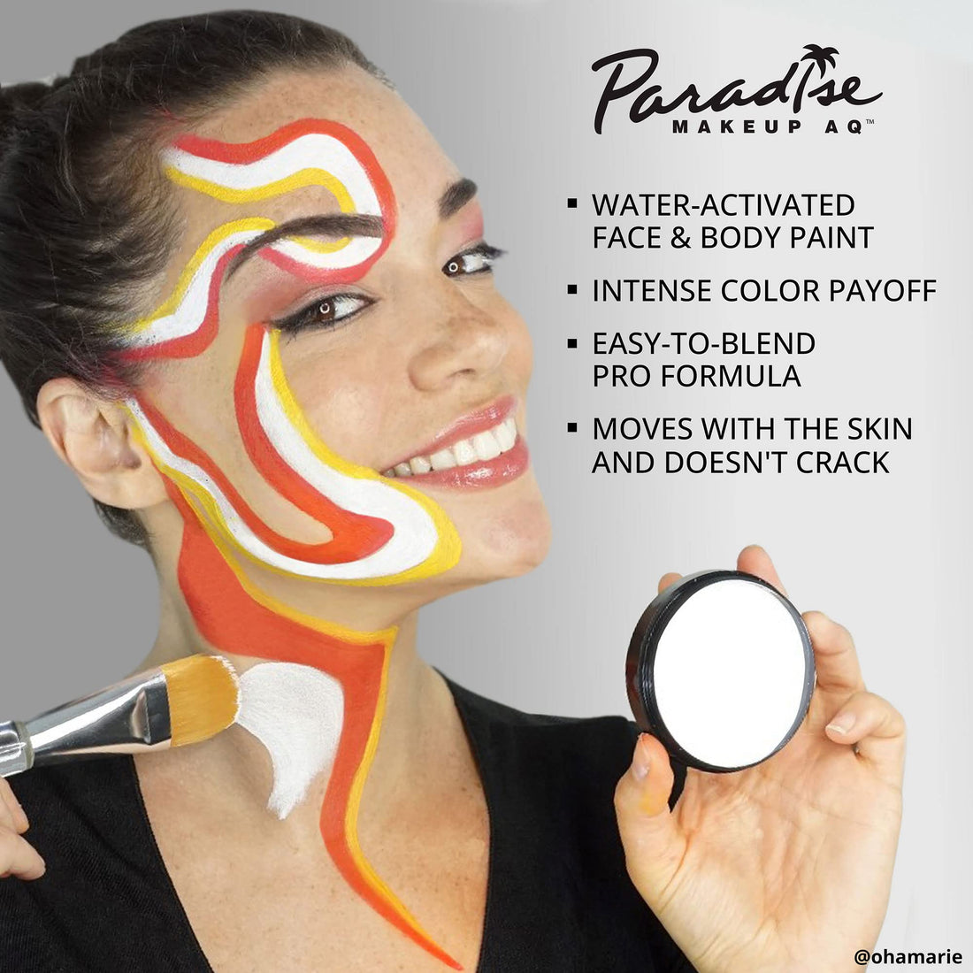 Mehron Makeup Paradise AQ Face & Body Paint, DARK GREEN: Basic Series - 40gm