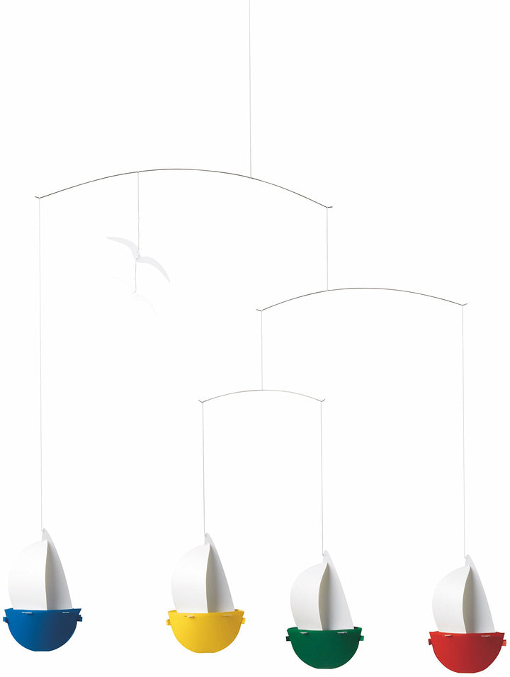 Sailfun Hanging Nursery Mobile - 24 Inches - High Quality Plastic - Handmade in Denmark by Flensted