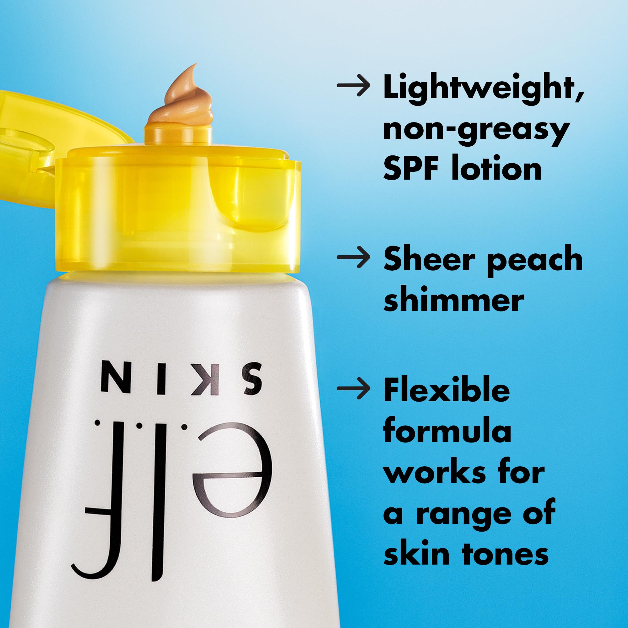 e.l.f. SKIN Suntouchable Whoa Glow SPF 30, Sunscreen & Makeup Primer For A Glowy Finish, Made With Hyaluronic Acid, Vegan & Cruelty-Free, Packaging May Vary, Sunburst