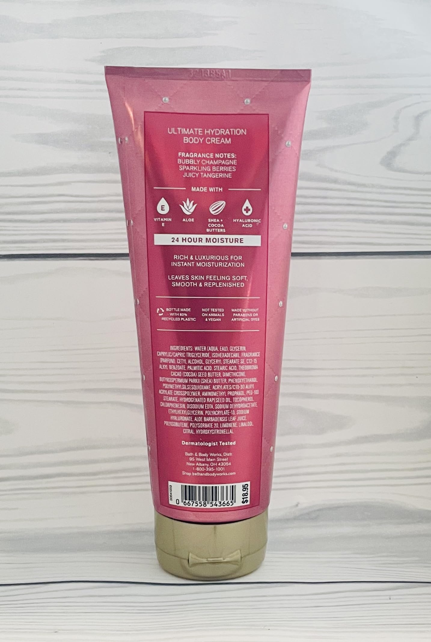 Bath & Body Works Champagne Toast Signature Collection Ultimate Hydration Body Cream For Women 8 Fl Oz (Champagne Toast), 1