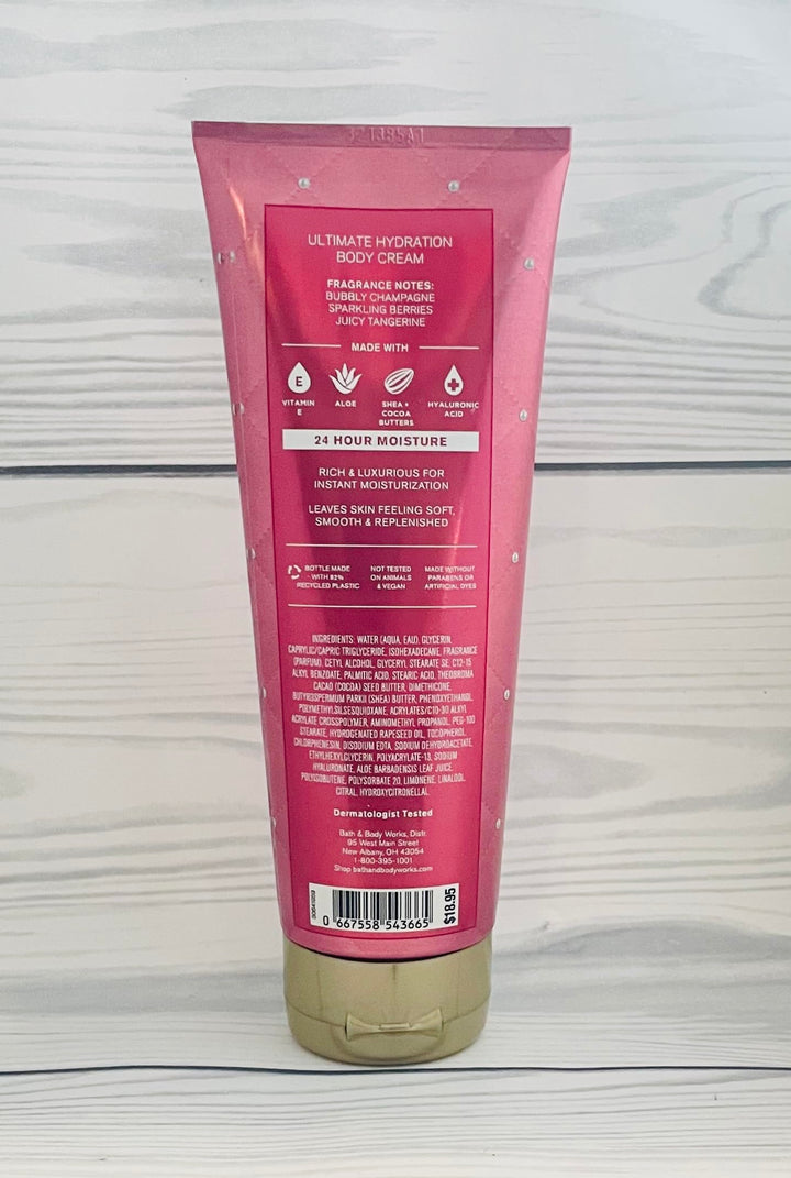 Bath & Body Works Champagne Toast Signature Collection Ultimate Hydration Body Cream For Women 8 Fl Oz (Champagne Toast), 1