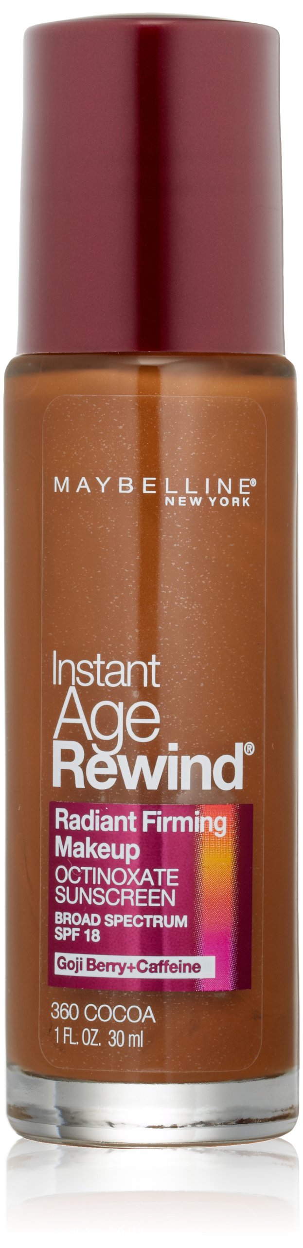 Maybelline New York Instant Age Rewind Radiant Firming Makeup, Cocoa 360, 1 Fluid Ounce