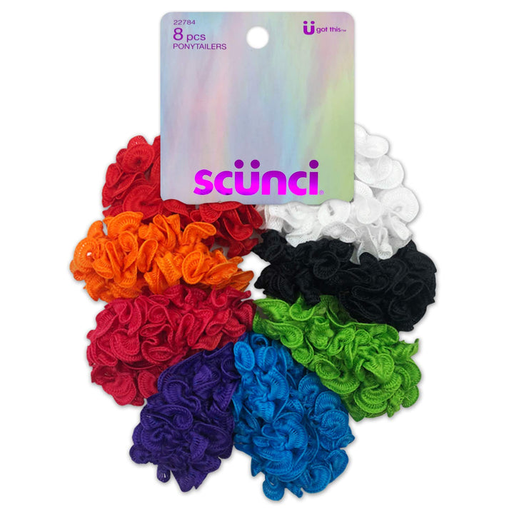 Scunci Girl Ruff Ponytailers, 8ct