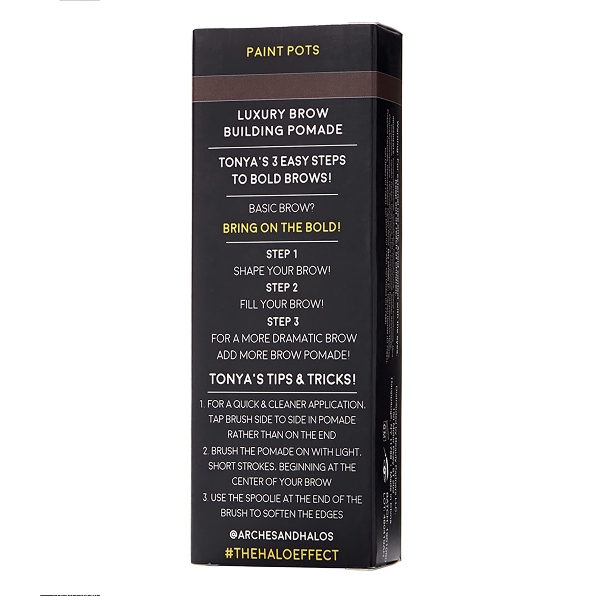 Arches & Halos Luxury Brow Building Pomade in Dark Brown, 0.1 Ounce