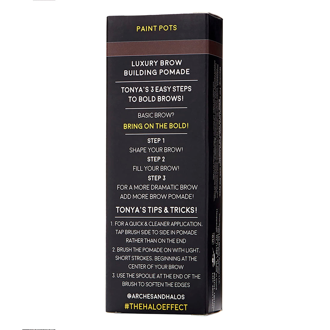 Arches & Halos Luxury Brow Building Pomade in Dark Brown, 0.1 Ounce