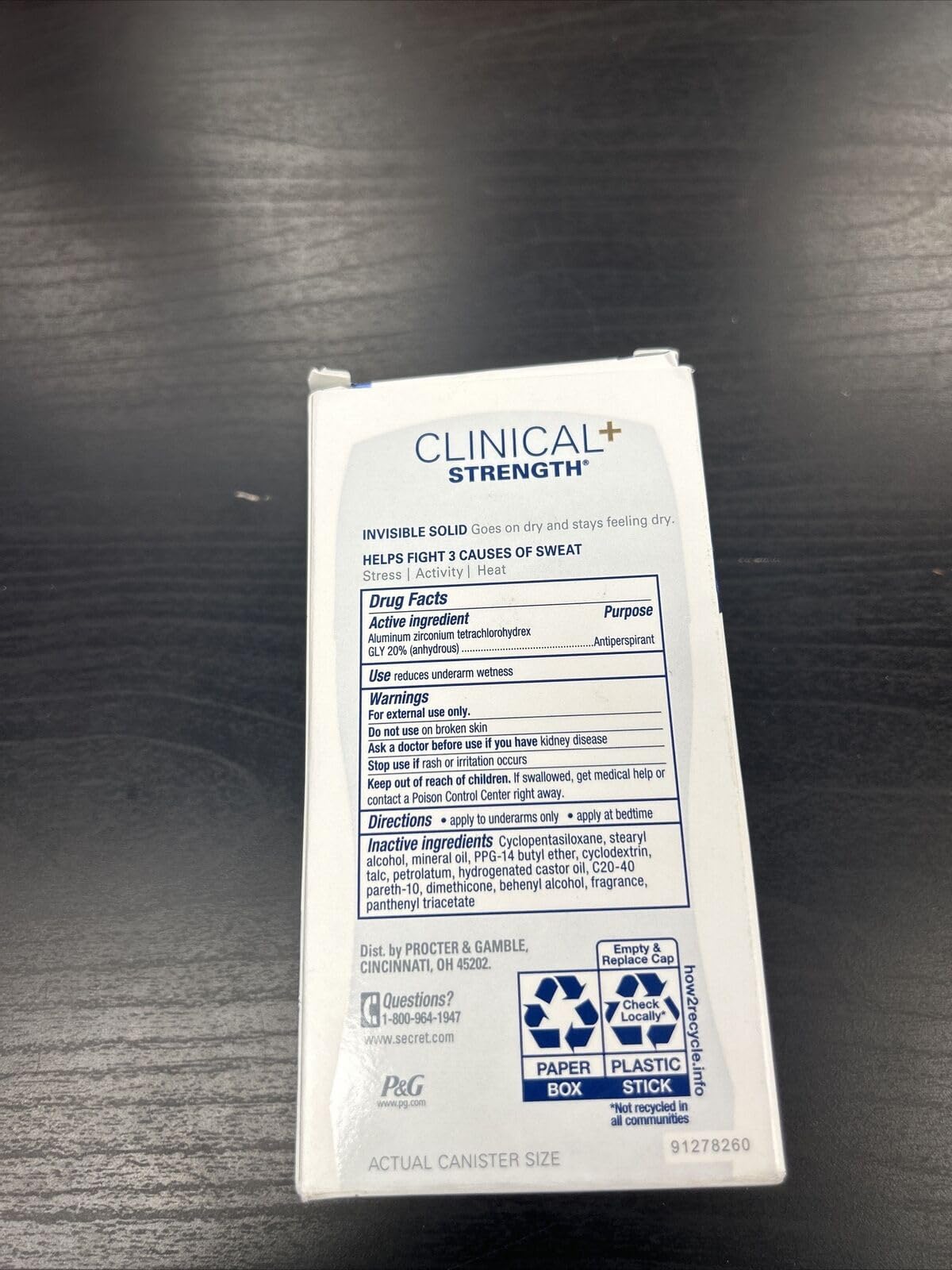 Secret Clinical Treatment - Advanced Solid Light & Fresh - 1.6 oz