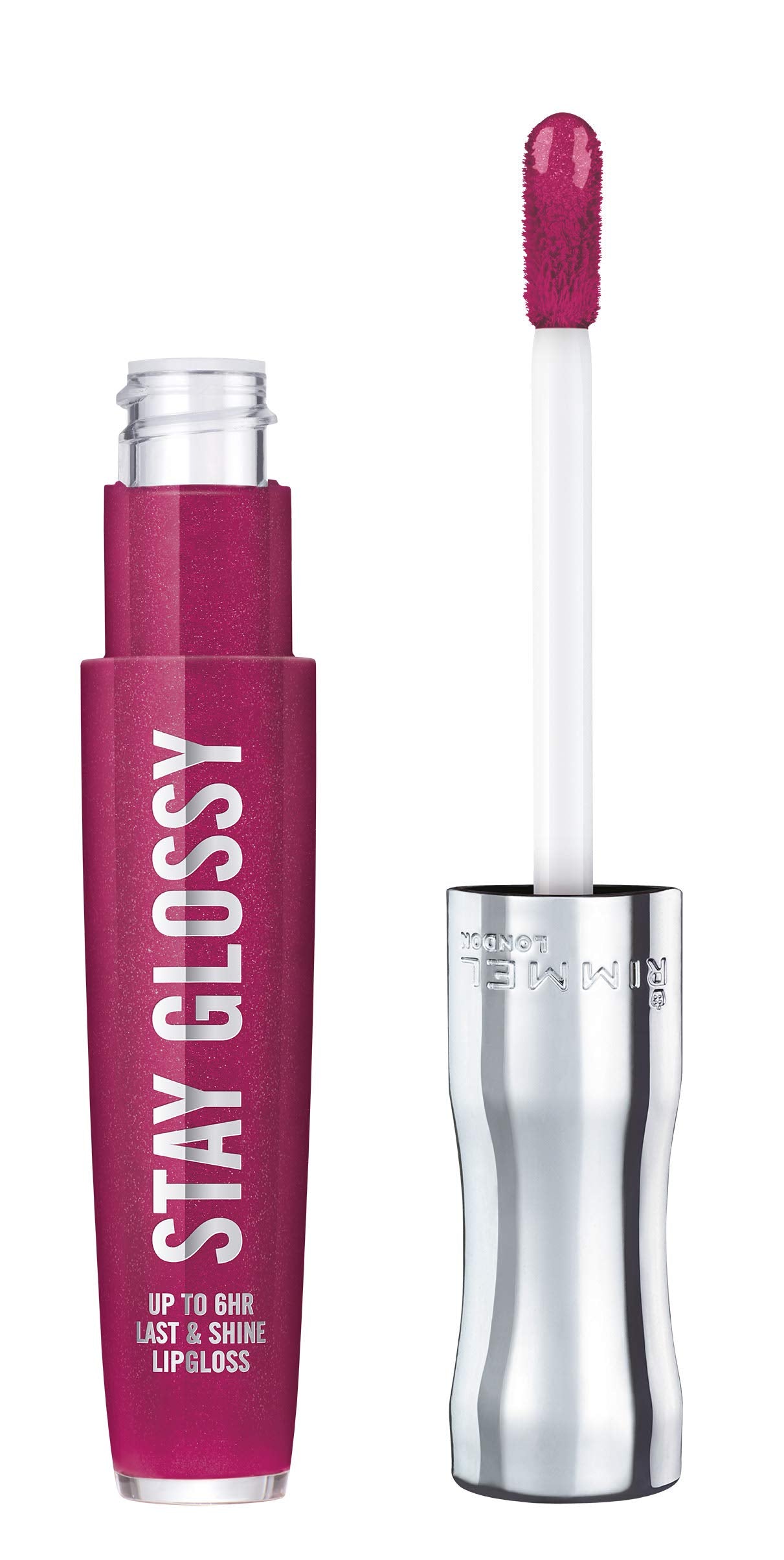Rimmel Stay Glossy 6HR Lip Gloss, Berry Bad, 0.18 Fl Oz (Pack of 1)