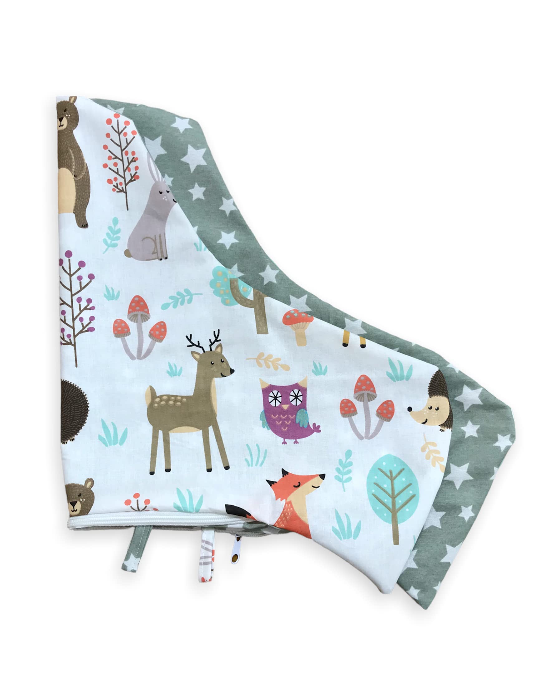 High Chair Cover for IKEA Antilop,Cotton Cover for Inflatable Cushion, Cushion Cover for High Chairs for Babies and Toddlers, High Chair Accessories, It is Only Cover! (Nature Green)