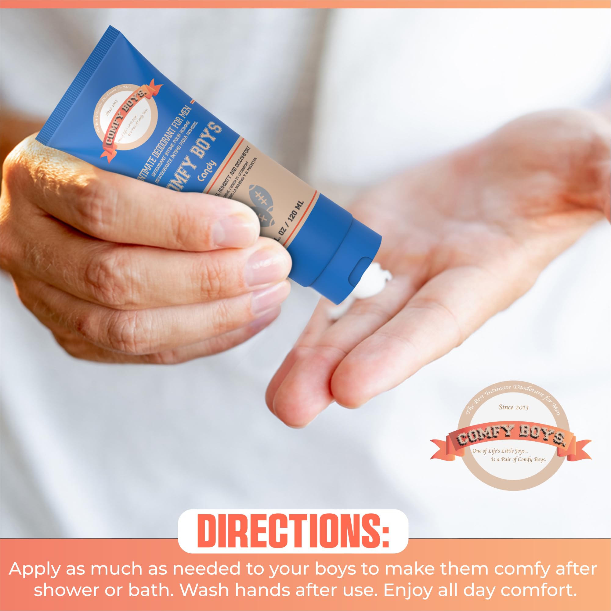 Comfy Boys - #1 Intimate Deodorant For Men, 4 Oz