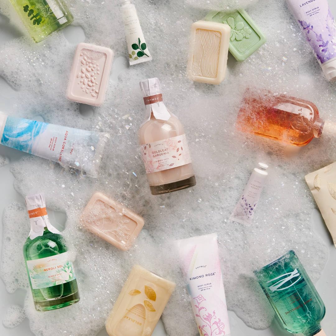 Thymes - Goldleaf Gardenia Bubble Bath - Foaming Bath Soak with Youthful Floral Fragrance - 11.5 oz