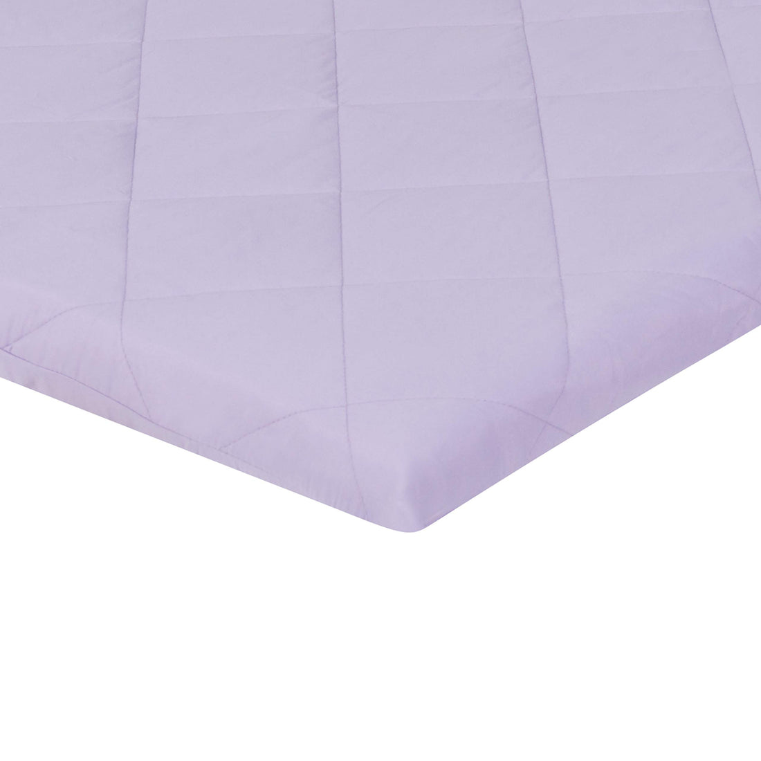 Pastel Lavender Purple Pack n Play Quilted Mattress Sheet – Ultra-Soft, Comfortable Portable Crib Mattress Sheet for Baby Girls; Playpen Mattress or Mini Crib Fitted Sheet with Quilted Top