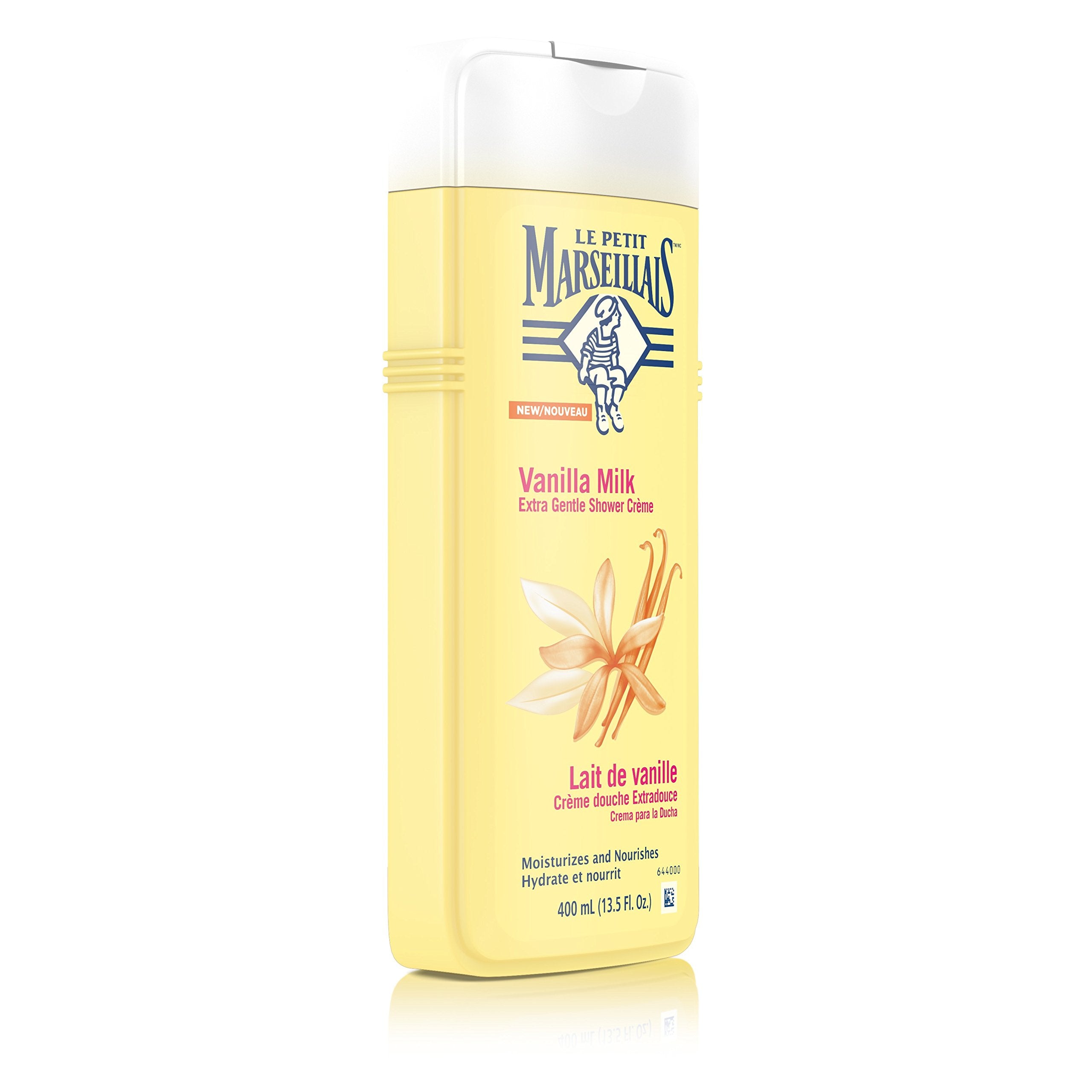 Le Petit Marseillais Extra Gentle Shower Creme Vanilla Milk 400 Ml, 13.5 Fluid Ounce