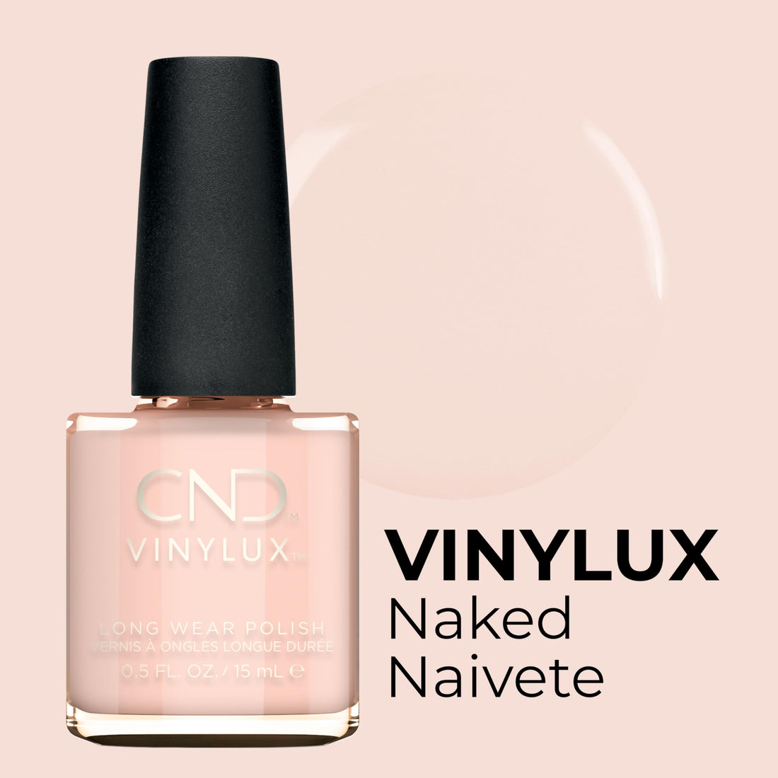 CND Vinylux Weekly Nail Polish, Naked Naivete, .5 oz