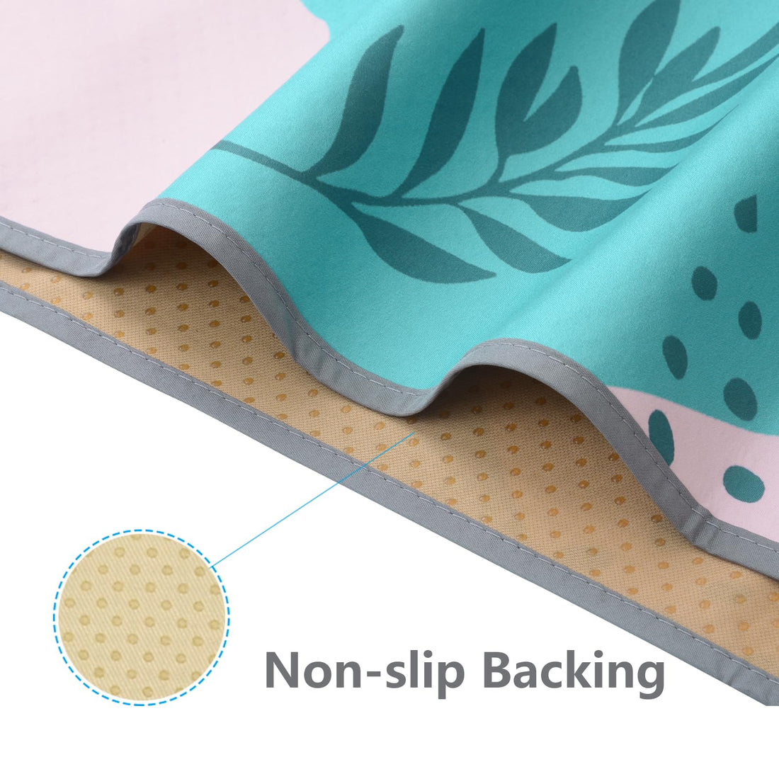 Splat Mat for Under High Chair/Arts/Crafts, WOMUMON Washable Spill Mat Waterproof Anti-Slip Floor Protector Splash Mat, Messy Mat and Table Cloth