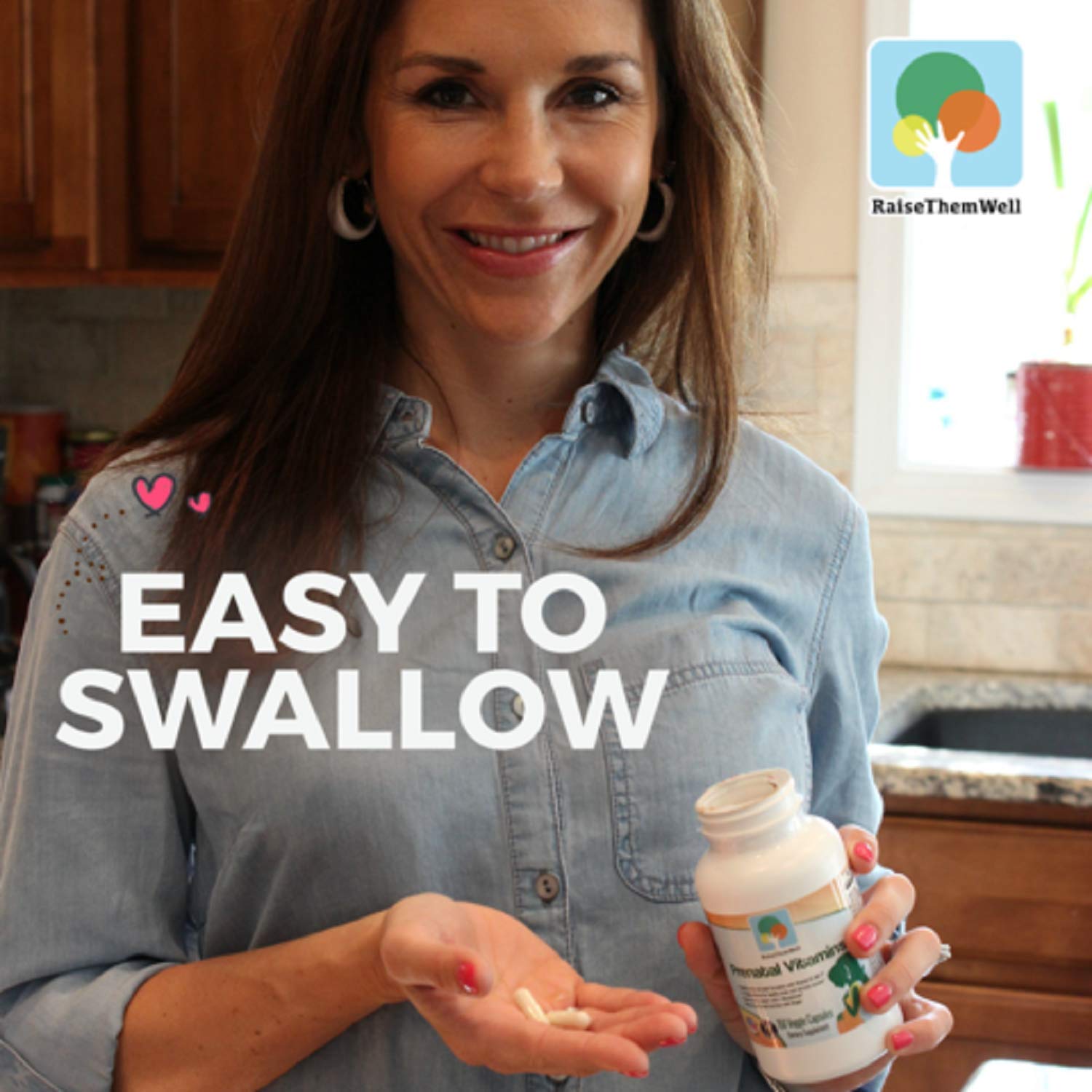 Raise Them Well Physician Developed Prenatal Vitamin with Vitamins K2 MK-7, Methylfolate, and Glutathione | 150 Veggie Capsules