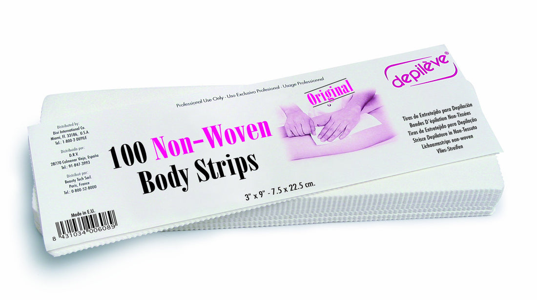 Depileve Non Woven Body Strips, 11 Ounce