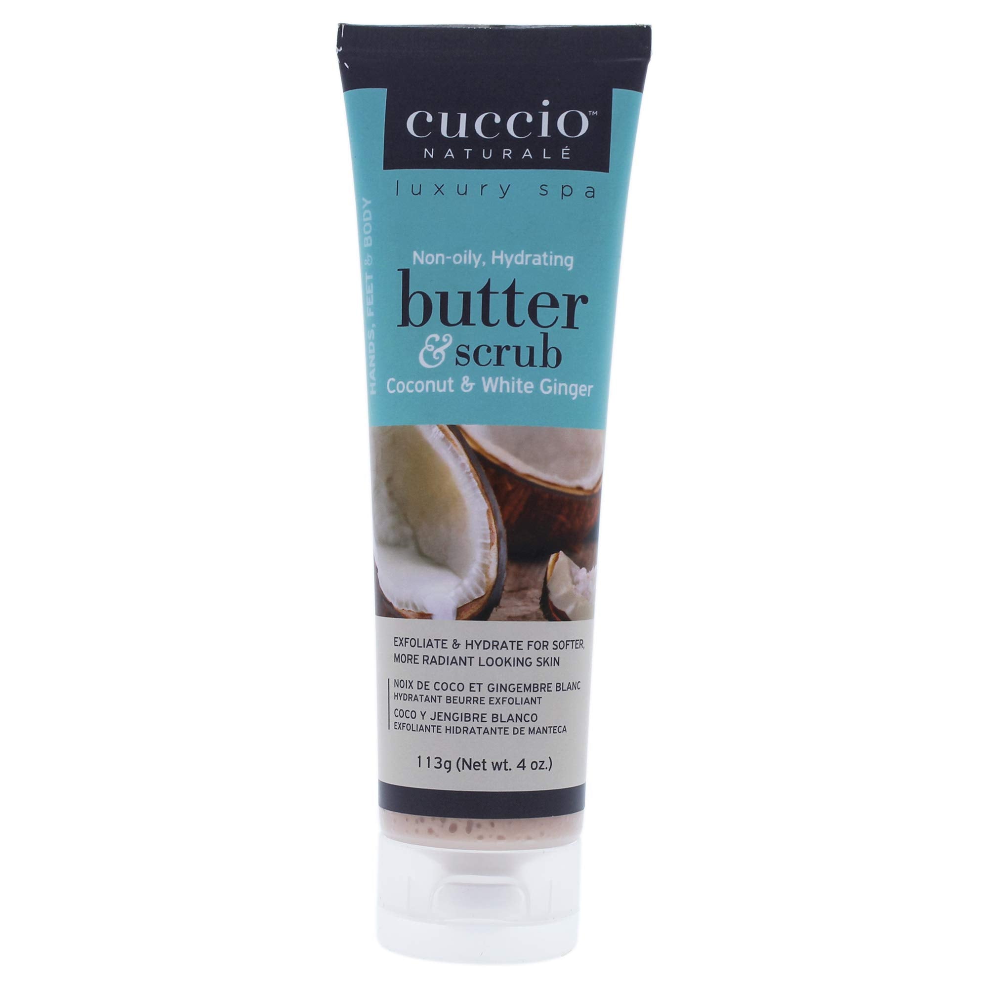 Cuccio Coconut & White Ginger Butter & Scrub  4 oz.