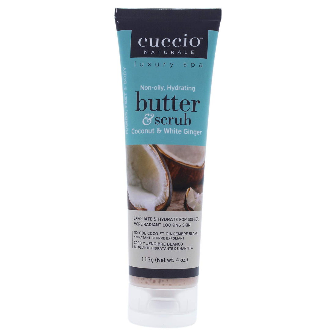Cuccio Coconut & White Ginger Butter & Scrub  4 oz.