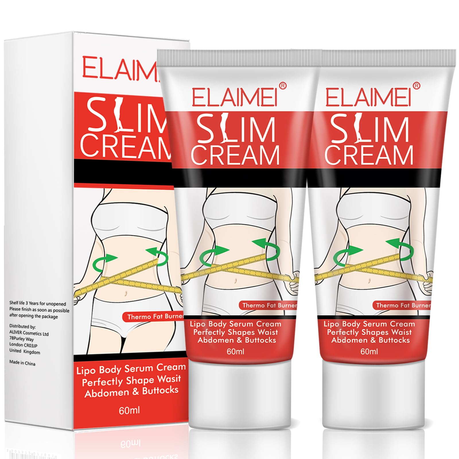 Hot Cream, 2 pack Slimming Cream-Body Fat Burning Cream for Belly, Waist, & Buttocks, Perfect for Cellulite,Tightening and Slimming