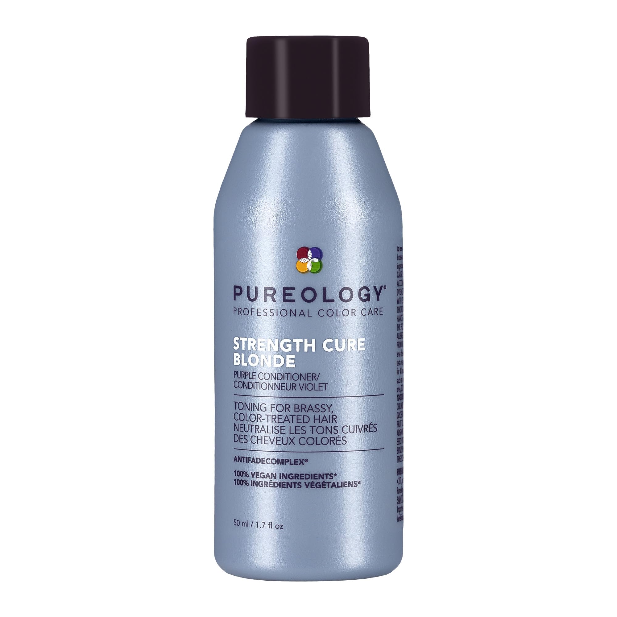 Pureology Strength Cure Blonde Purple Conditioner for Blonde & Lightened Color-Treated Hair, 1.7 Fl Oz