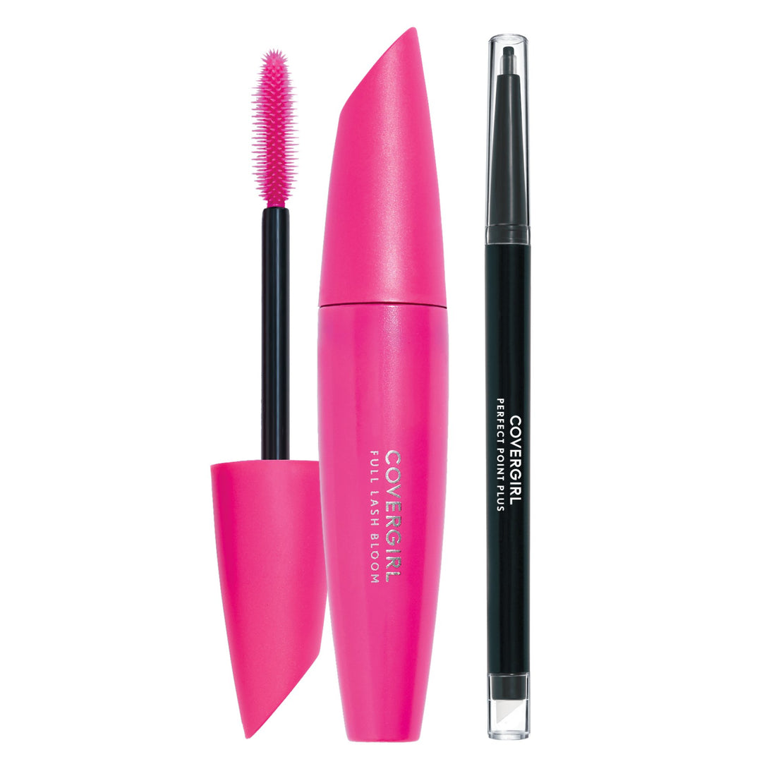 CoverGirl Blast Full Lash Bloom Mascara Very Black/Perfect Point Plus Eye Liner, Black Onyx, Value Pack