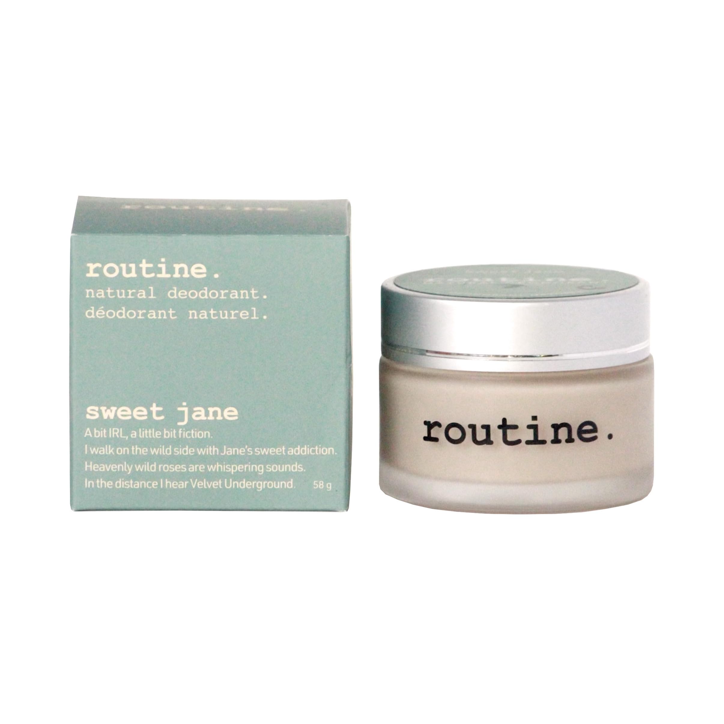 Sweet Jane : Routine De-Odor-Cream 50ml Clay & Beeswax Formula Natural Deodorant Cream (Sweet Jane)