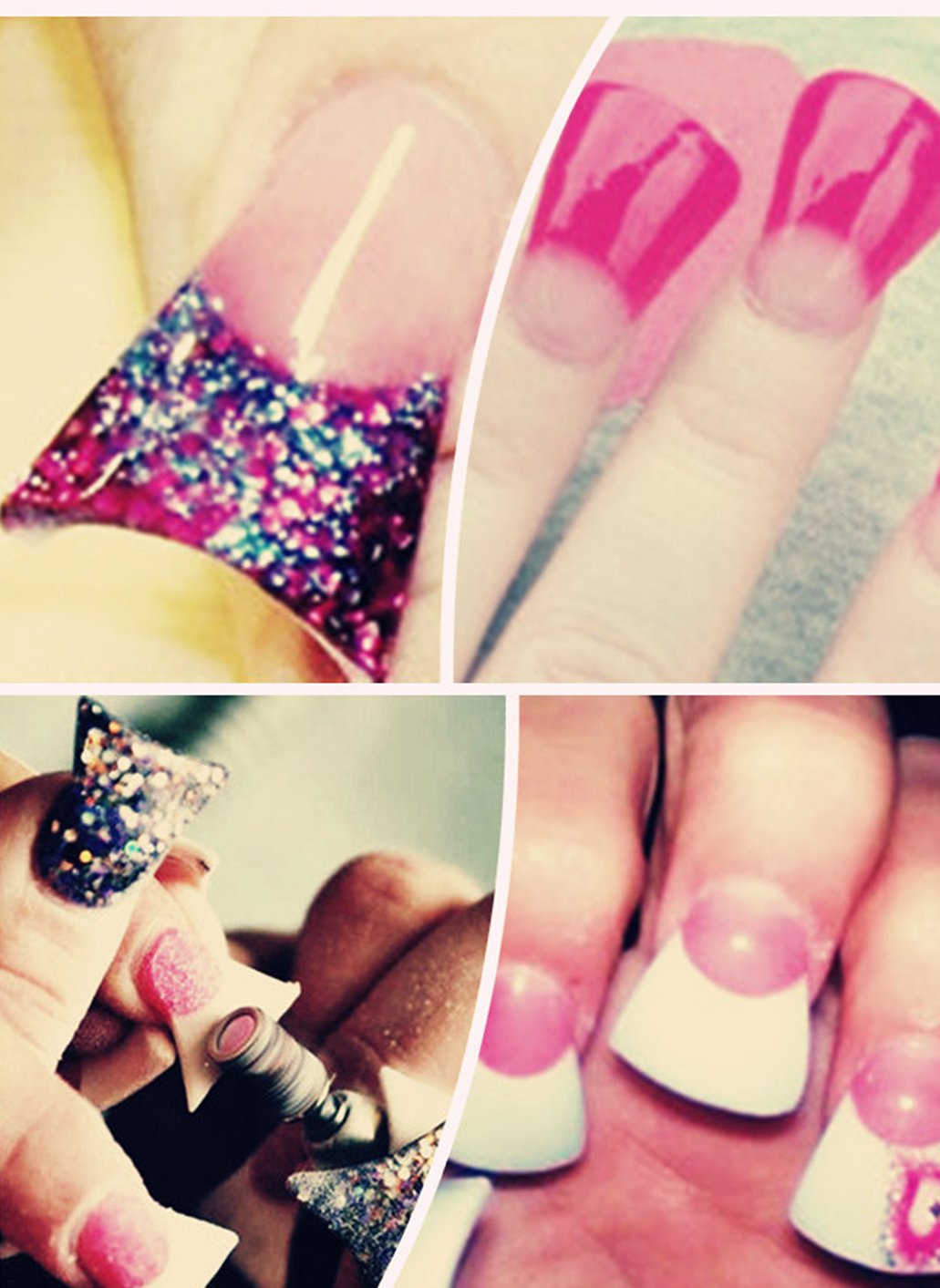 500 pcs Clear Crystal Duck Feet Style Duck Nail Tips Wide French False Nail Tips Acrylic Nail by enForten