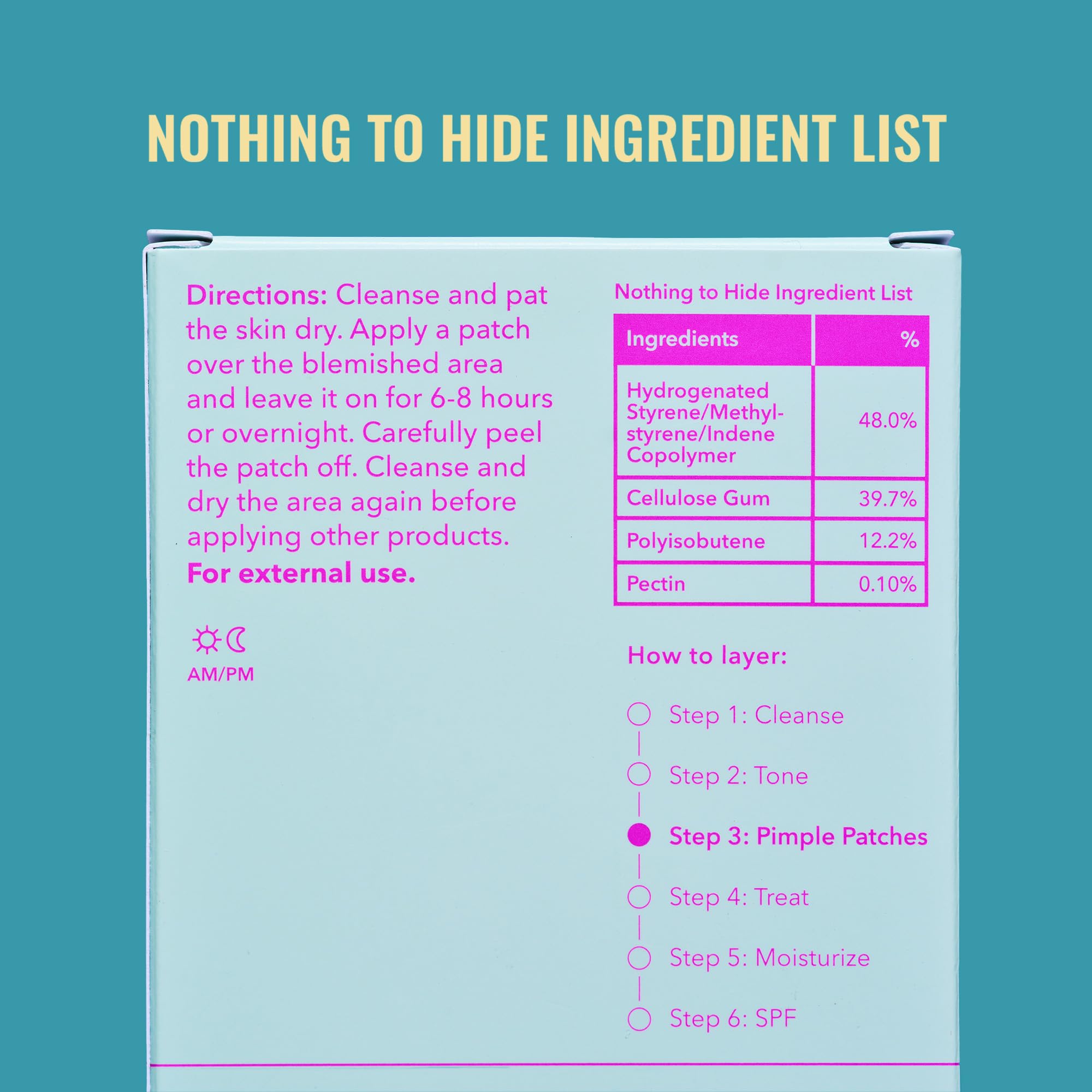 Good Molecules Pimple Patches (60 Patches) - Ultra-Thin Hydrocolloid Patches To Conceal Whiteheads, Blackheads And Blemishes, Target Ance and Impurities - Skin Care For Face With Cellulose And Pectin