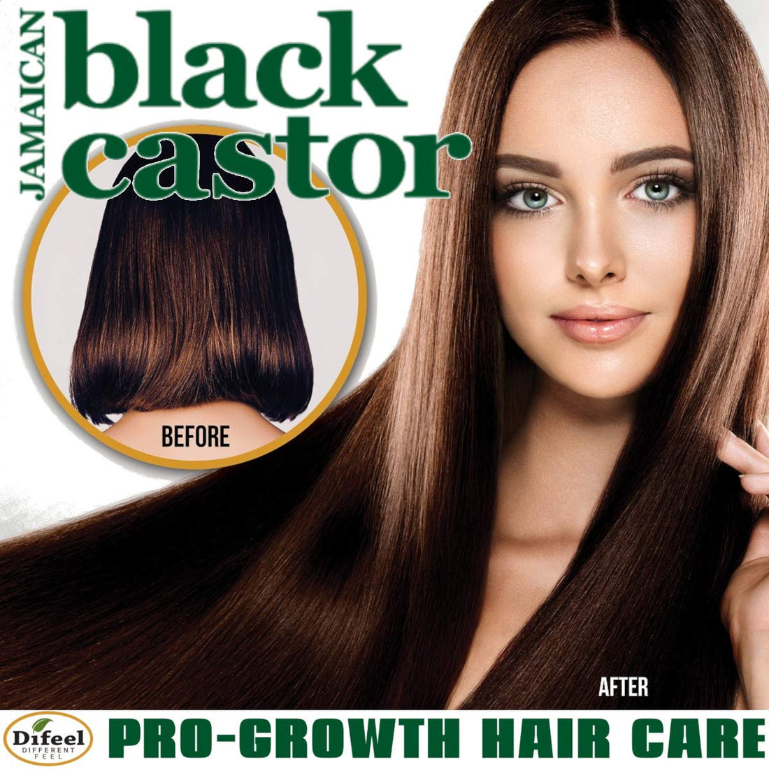 Difeel Superior Growth Jamaican Black Castor Conditioner 33.8 oz. - Sulfate Free Conditioner made with Natural Ingredients